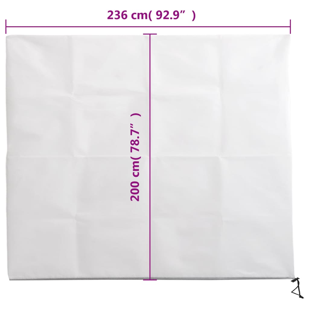 Plant Fleece Covers with Zip 4 pcs 70 g/m² 2,36x2 m