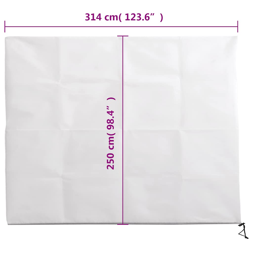 Plant Fleece Covers with Zip 4 pcs 70 g/m² 3,14x2,5 m