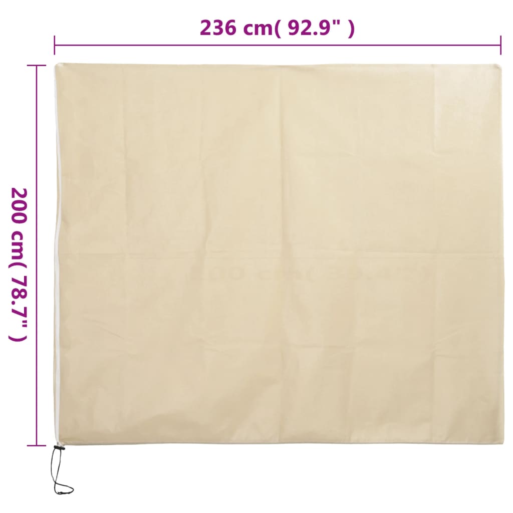Plant Fleece Covers with Zip 4 pcs 70 g/m² 2,36x2 m
