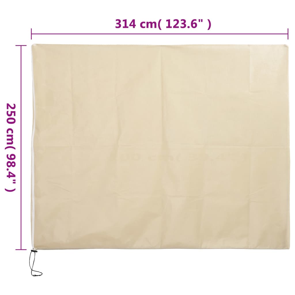 Plant Fleece Covers with Zip 4 pcs 70 g/m² 3,14x2,5 m