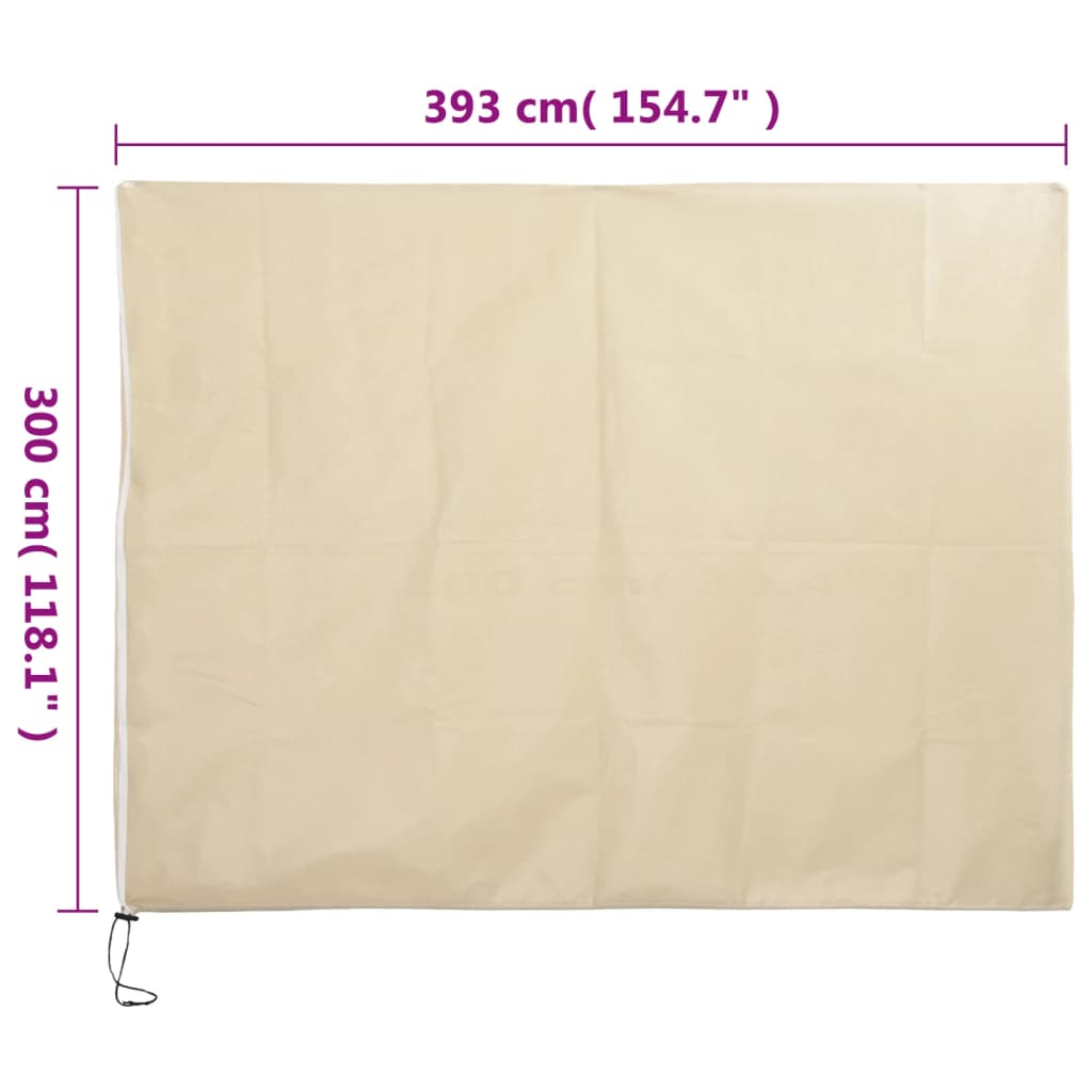 Plant Fleece Covers with Zip 10 pcs 70 g/m² 3,93x3 m
