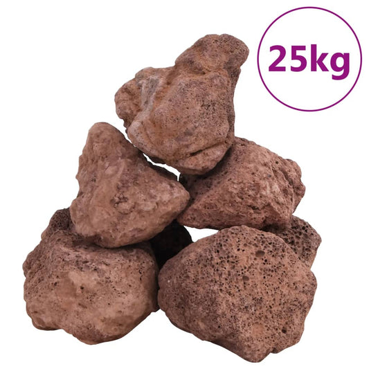Volcanic Rocks 25 kg Red 10-30 cm Volcanic Rocks 25 kg Red 10-30 cm