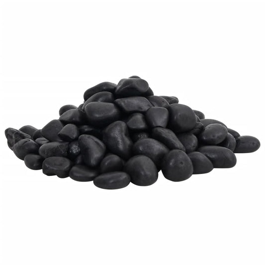 Polished Pebbles 10 kg Black 2-5 cm Polished Pebbles 10 kg Black 2-5 cm