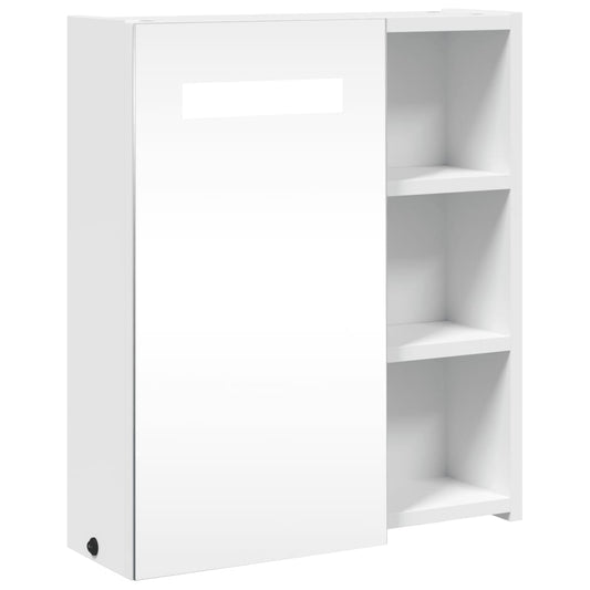 Bathroom Mirror Cabinet with LED Light White 45x13x52 cm Bathroom Mirror Cabinet with LED Light White 45x13x52 cm