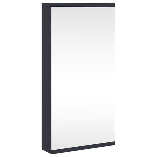 Corner Bathroom Mirror Cabinet Grey 30x24x60 cm Corner Bathroom Mirror Cabinet Grey 30x24x60 cm