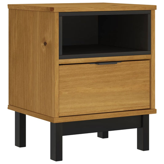 Bedside Cabinet "FLAM" 40x35x50 cm Solid Wood Pine Bedside Cabinet "FLAM" 40x35x50 cm Solid Wood Pine