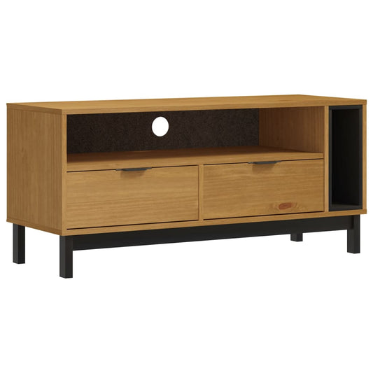 TV Cabinet "FLAM" 110x40x50 cm Solid Wood Pine TV Cabinet "FLAM" 110x40x50 cm Solid Wood Pine