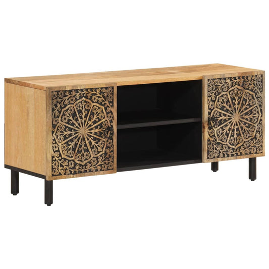 TV Cabinet 105x33x46 cm Solid Wood Mango TV Cabinet 105x33x46 cm Solid Wood Mango