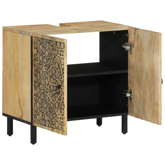 Bathroom Sink Cabinet 62x33x58 cm Solid Wood Mango Bathroom Sink Cabinet 62x33x58 cm Solid Wood Mango