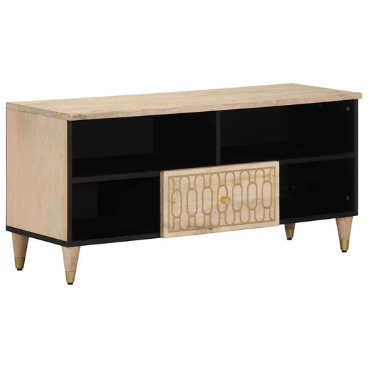TV Cabinet 100x33x46 cm Solid Wood Mango TV Cabinet 100x33x46 cm Solid Wood Mango