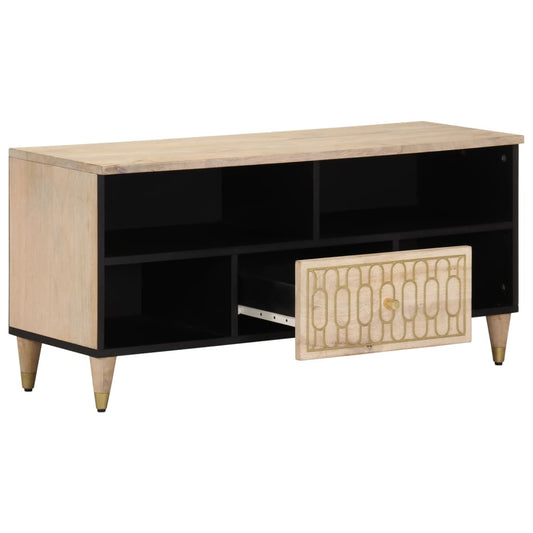 TV Cabinet 100x33x46 cm Solid Wood Mango TV Cabinet 100x33x46 cm Solid Wood Mango