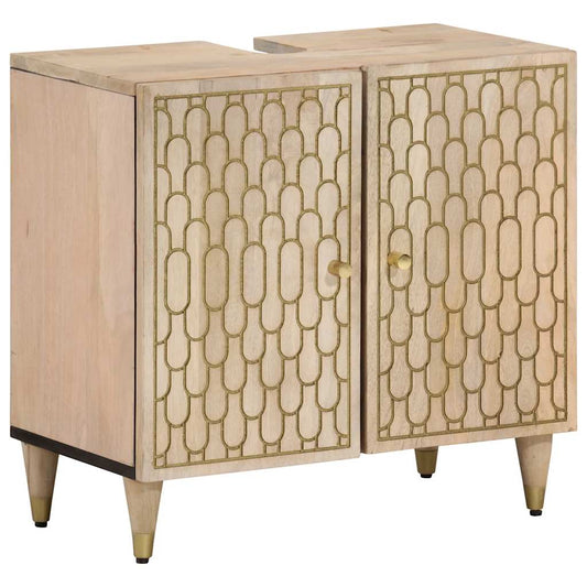 Bathroom Sink Cabinet 62x33x58 cm Solid Wood Mango Bathroom Sink Cabinet 62x33x58 cm Solid Wood Mango