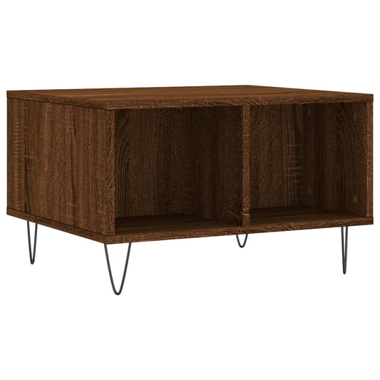 Coffee Table Brown Oak 60x50x36.5 cm Engineered Wood Coffee Table Brown Oak 60x50x36.5 cm Engineered Wood