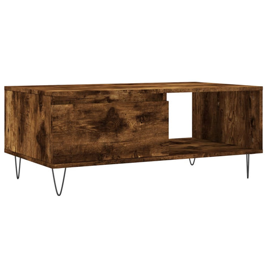 Coffee Table Smoked Oak 90x50x36.5 cm Engineered Wood Coffee Table Smoked Oak 90x50x36.5 cm Engineered Wood