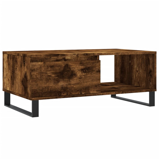 Coffee Table Smoked Oak 90x50x36.5 cm Engineered Wood Coffee Table Smoked Oak 90x50x36.5 cm Engineered Wood