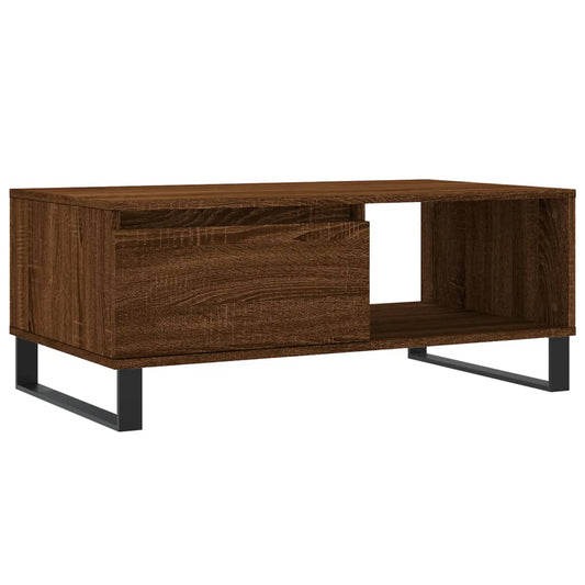 Coffee Table Brown Oak 90x50x36.5 cm Engineered Wood Coffee Table Brown Oak 90x50x36.5 cm Engineered Wood