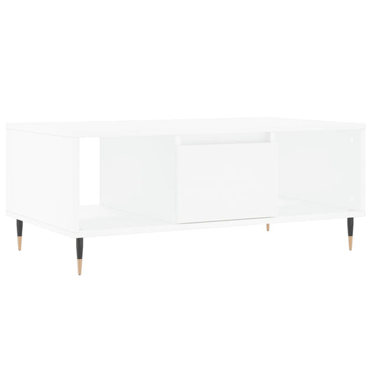 Coffee Table White 90x50x36.5 cm Engineered Wood Coffee Table White 90x50x36.5 cm Engineered Wood