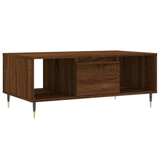 Coffee Table Brown Oak 90x50x36.5 cm Engineered Wood Coffee Table Brown Oak 90x50x36.5 cm Engineered Wood