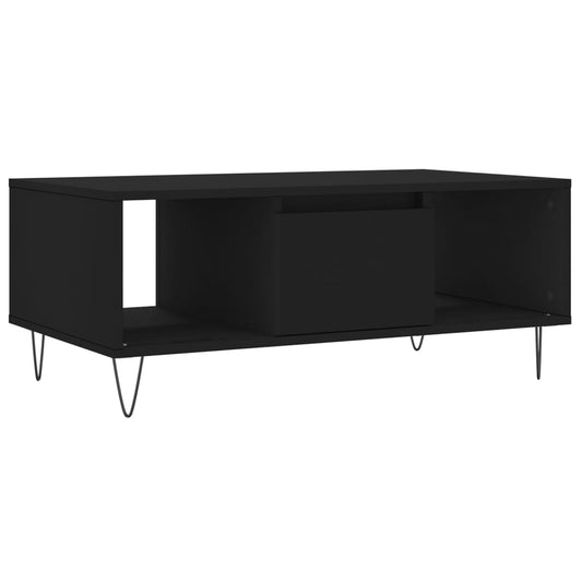 Coffee Table Black 90x50x36.5 cm Engineered Wood Coffee Table Black 90x50x36.5 cm Engineered Wood