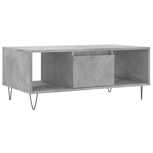 Coffee Table Concrete Grey 90x50x36.5 cm Engineered Wood Coffee Table Concrete Grey 90x50x36.5 cm Engineered Wood