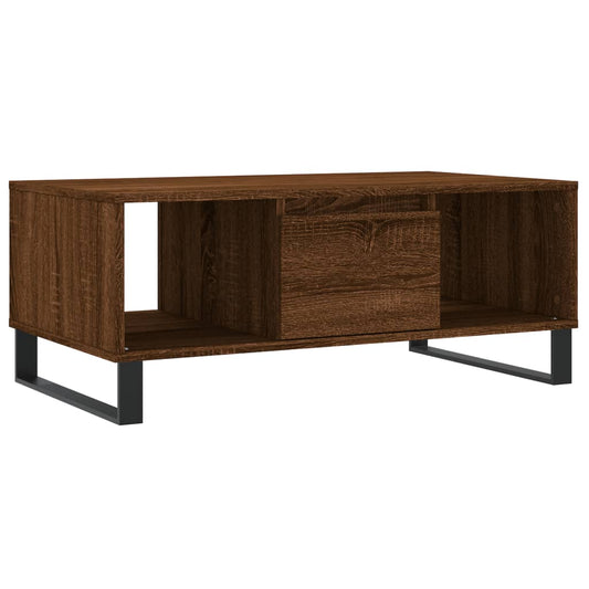 Coffee Table Brown Oak 90x50x36,5 cm Engineered Wood Coffee Table Brown Oak 90x50x36,5 cm Engineered Wood