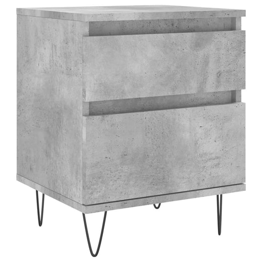 Bedside Cabinet Concrete Grey 40x35x50 cm Engineered Wood Bedside Cabinet Concrete Grey 40x35x50 cm Engineered Wood