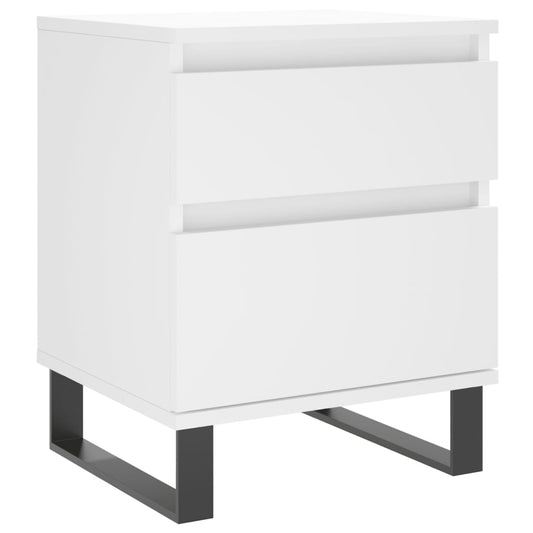 Bedside Cabinet White 40x35x50 cm Engineered Wood Bedside Cabinet White 40x35x50 cm Engineered Wood