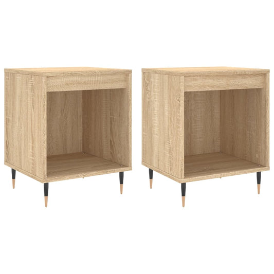 Bedside Cabinets 2 pcs Sonoma Oak 40x35x50 cm Engineered Wood Bedside Cabinets 2 pcs Sonoma Oak 40x35x50 cm Engineered Wood