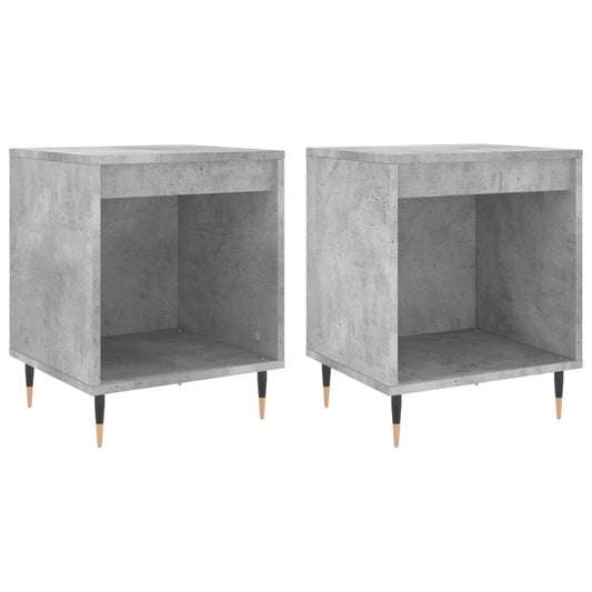 Bedside Cabinets 2 pcs Concrete Grey 40x35x50 cm Engineered Wood Bedside Cabinets 2 pcs Concrete Grey 40x35x50 cm Engineered Wood