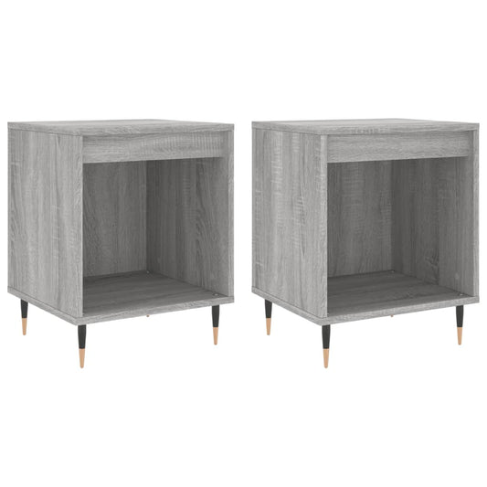 Bedside Cabinets 2 pcs Grey Sonoma 40x35x50 cm Engineered Wood Bedside Cabinets 2 pcs Grey Sonoma 40x35x50 cm Engineered Wood