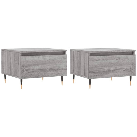 Coffee Tables 2 pcs Grey Sonoma 50x46x35 cm Engineered Wood Coffee Tables 2 pcs Grey Sonoma 50x46x35 cm Engineered Wood