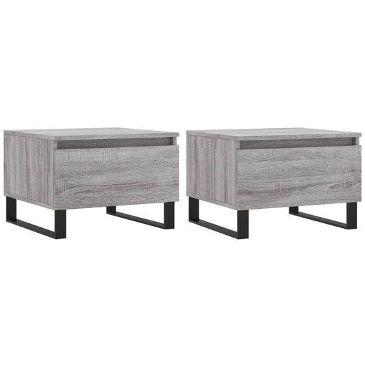 Coffee Tables 2 pcs Grey Sonoma 50x46x35 cm Engineered Wood Coffee Tables 2 pcs Grey Sonoma 50x46x35 cm Engineered Wood