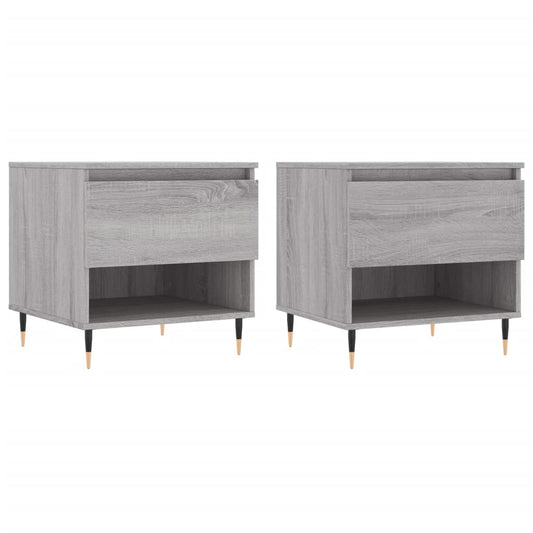 Coffee Tables 2 pcs Grey Sonoma 50x46x50 cm Engineered Wood Coffee Tables 2 pcs Grey Sonoma 50x46x50 cm Engineered Wood