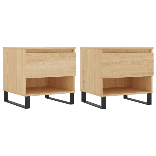 Coffee Tables 2 pcs Sonoma Oak 50x46x50 cm Engineered Wood Coffee Tables 2 pcs Sonoma Oak 50x46x50 cm Engineered Wood