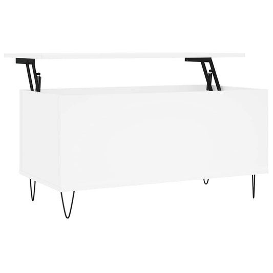 Coffee Table White 90x44.5x45 cm Engineered Wood Coffee Table White 90x44.5x45 cm Engineered Wood