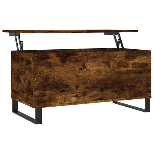 Coffee Table Smoked Oak 90x44,5x45 cm Engineered Wood Coffee Table Smoked Oak 90x44,5x45 cm Engineered Wood