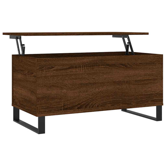 Coffee Table Brown Oak 90x44,5x45 cm Engineered Wood Coffee Table Brown Oak 90x44,5x45 cm Engineered Wood