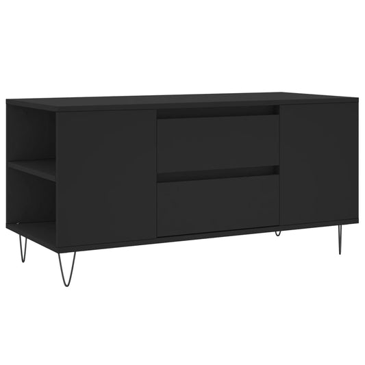 Coffee Table Black 102x44,5x50 cm Engineered Wood Coffee Table Black 102x44,5x50 cm Engineered Wood