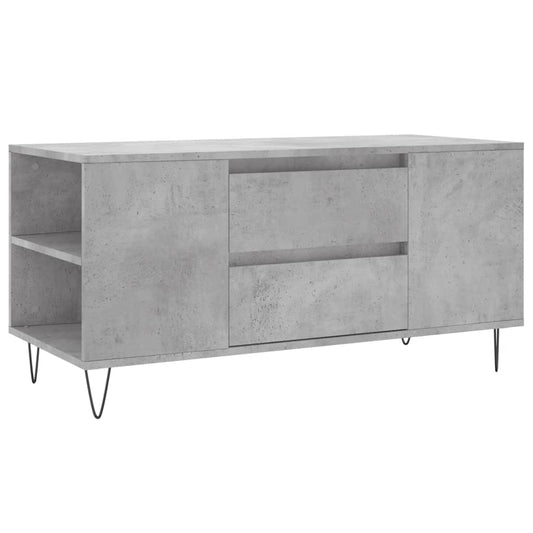 Coffee Table Concrete Grey 102x44,5x50 cm Engineered Wood Coffee Table Concrete Grey 102x44,5x50 cm Engineered Wood