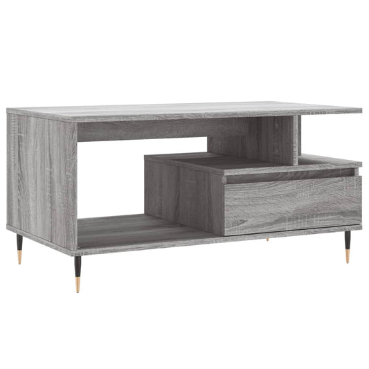 Coffee Table Grey Sonoma 90x49x45 cm Engineered Wood Coffee Table Grey Sonoma 90x49x45 cm Engineered Wood