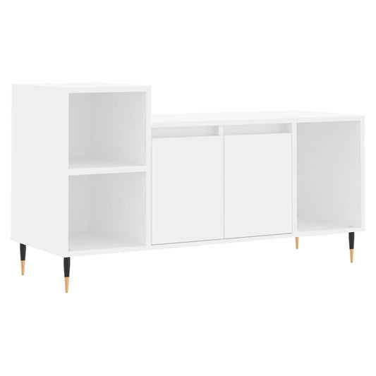 TV Cabinet White 100x35x55 cm Engineered Wood TV Cabinet White 100x35x55 cm Engineered Wood