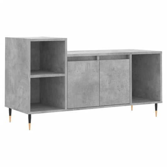 TV Cabinet Concrete Grey 100x35x55 cm Engineered Wood TV Cabinet Concrete Grey 100x35x55 cm Engineered Wood