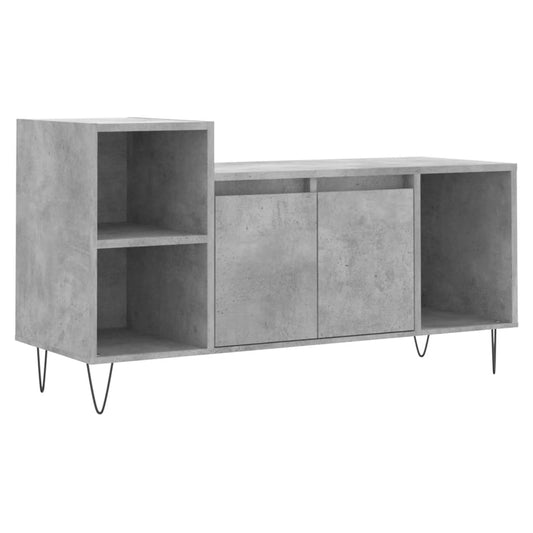 TV Cabinet Concrete Grey 100x35x55 cm Engineered Wood TV Cabinet Concrete Grey 100x35x55 cm Engineered Wood