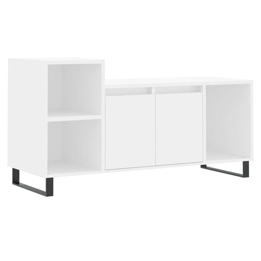 TV Cabinet White 100x35x55 cm Engineered Wood TV Cabinet White 100x35x55 cm Engineered Wood
