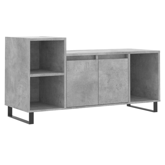 TV Cabinet Concrete Grey 100x35x55 cm Engineered Wood TV Cabinet Concrete Grey 100x35x55 cm Engineered Wood