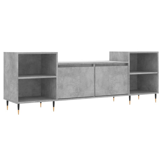 TV Cabinet Concrete Grey 160x35x55 cm Engineered Wood TV Cabinet Concrete Grey 160x35x55 cm Engineered Wood