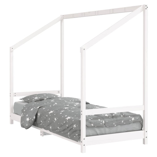 Kids Bed Frame White 80x200 cm Solid Wood Pine Kids Bed Frame White 80x200 cm Solid Wood Pine