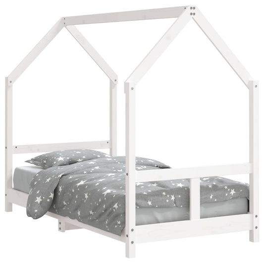 Kids Bed Frame White 80x160 cm Solid Wood Pine Kids Bed Frame White 80x160 cm Solid Wood Pine