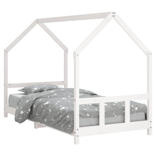 Kids Bed Frame White 90x190 cm Solid Wood Pine Kids Bed Frame White 90x190 cm Solid Wood Pine