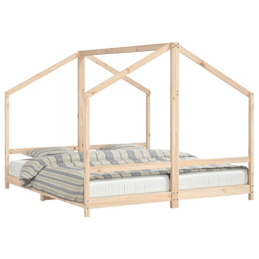 Kids Bed Frame 2x(90x200) cm Solid Wood Pine Kids Bed Frame 2x(90x200) cm Solid Wood Pine